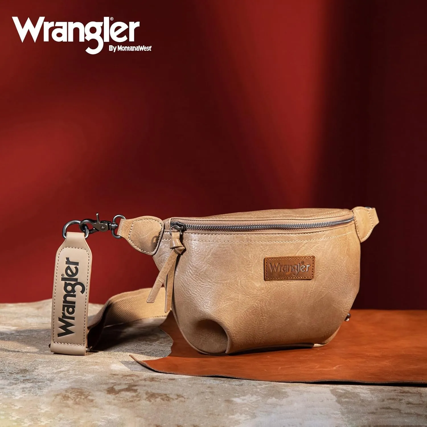 Wrangler Large Fanny Packs for Women Waist Bag Travel Belt Bags Crossbody Sling Purse
