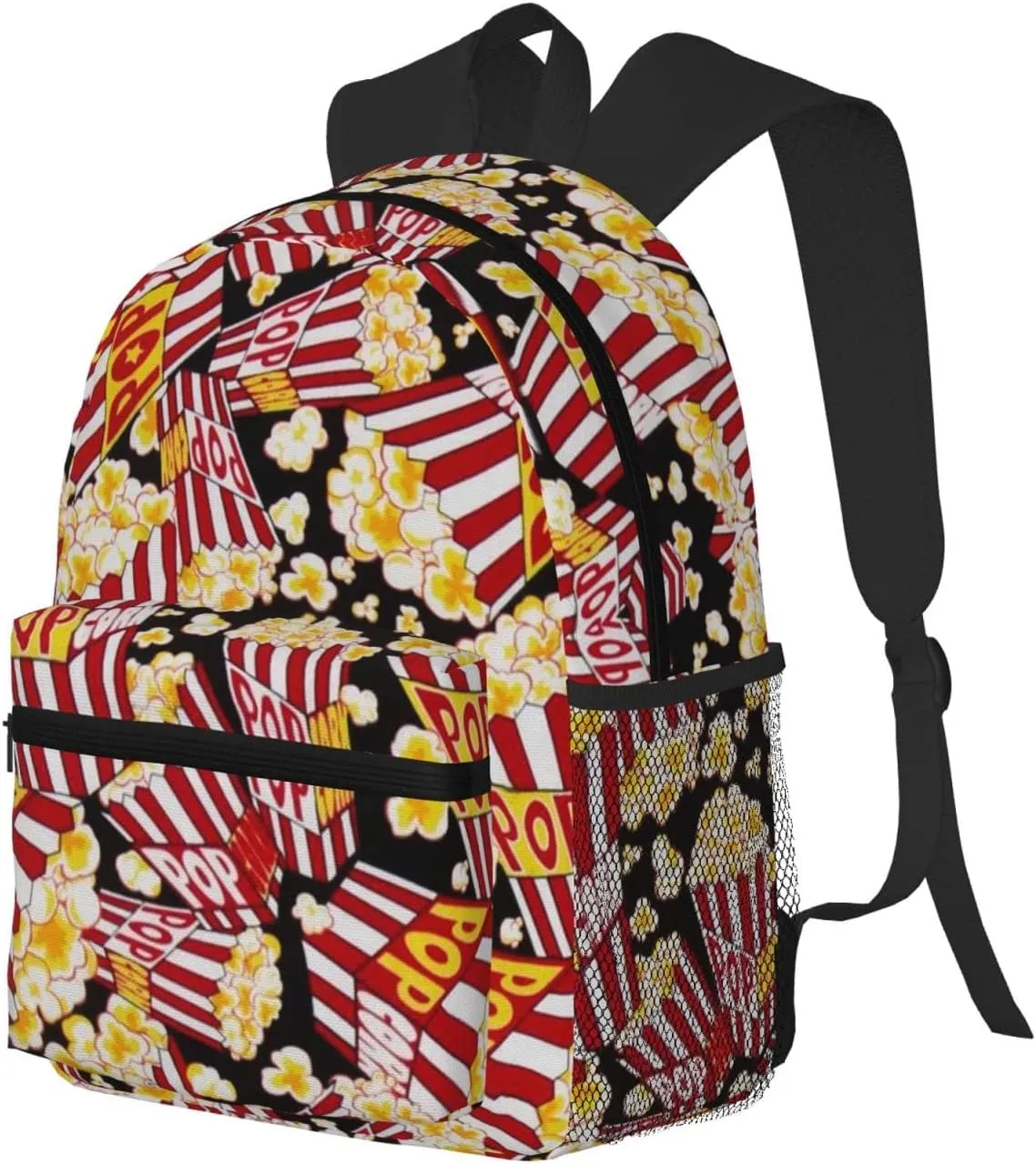 Wurton Popcorn Print Print Multipurpose Casual Bag With Fashionable Travel,Work Outdoor Activities Backpack