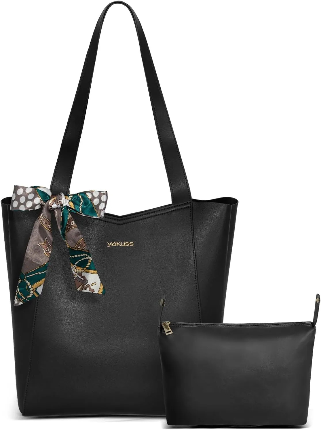 YaKuss Large Tote Bags for Women, Fashion Leather Top-Handle Purse for Women with Inner Wallet for Travel Work
