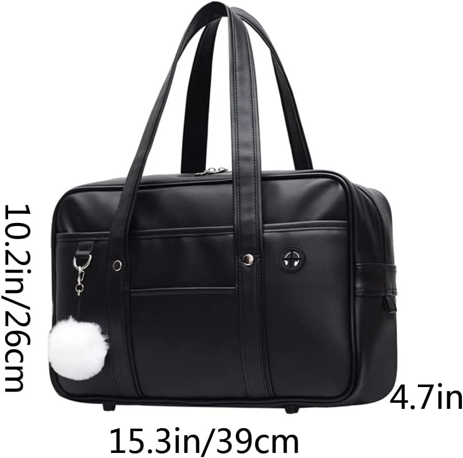 YAQUNICER Women Messenger Purse JK Uniform Crossbody Shoulder Bag Underarm Handbag Lolita Satchel