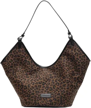 YFGBCX Suede Bags for Women Crossbody Bags Cheetah Hobo Bag Leopard Bags for Women Large Capacity Work Tote Bag