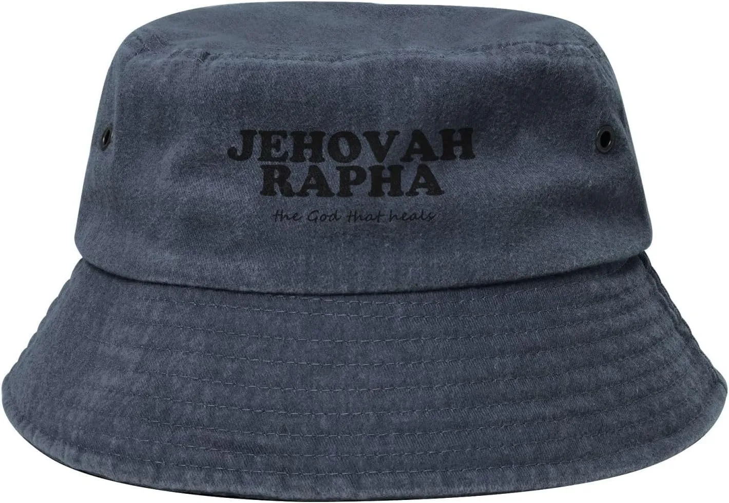 YvoneDBrownn Jehovah Rapha The god who Heals Packable Cotton Bucket Sun Hat for Women Men Summer Fisherman Cap