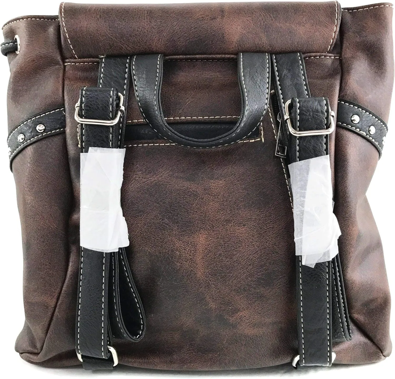 Zelris Western Country Cross Chevron Design Square Conceal Carry Rucksack Backpack with Matching Wallet Set