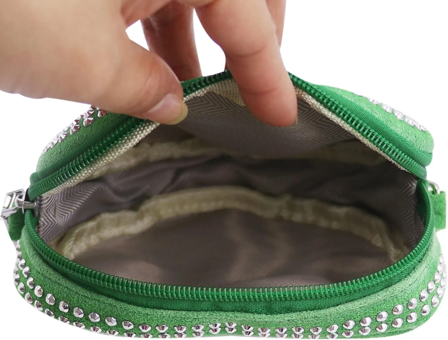 ZGMYC Bling Rhinestone Crossbody Purse for Women Girls Cute Heart Shaped Wallet Shoulder Bag with Chain Strap