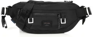 ZIMEGO Tactical Crossbody Sling Bag Waist Fanny Pack – Perfect for Travel and Short Trip, WR Black