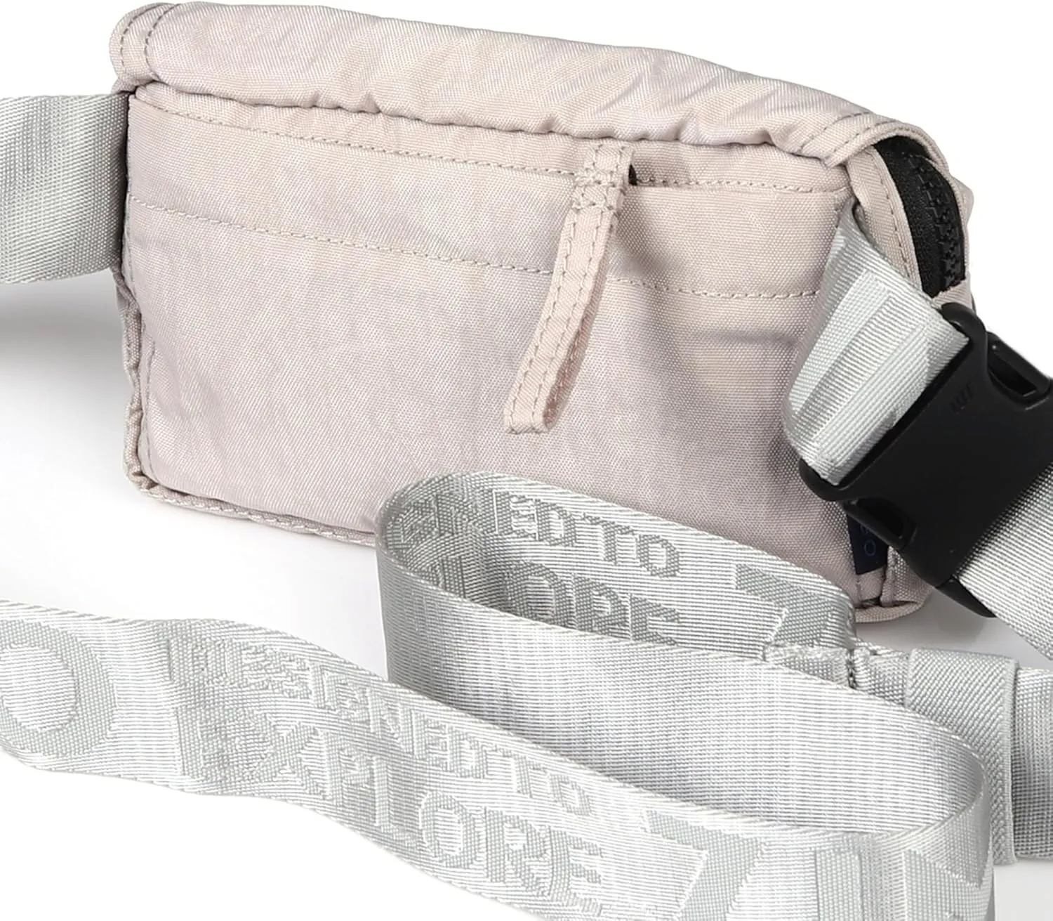 ZIMEGO Unisex Mini Crossbody Sling Bag and Waist Fanny Pack – Everyday Travel Purse, Mushroom Pink