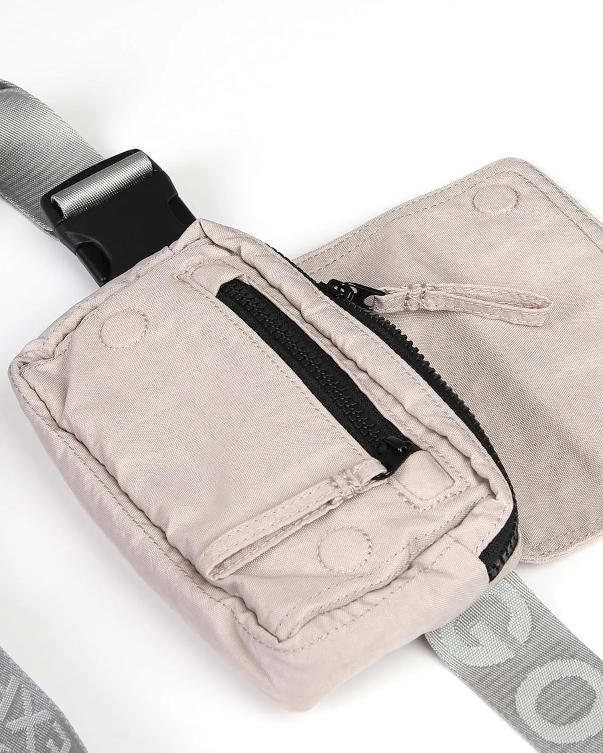 ZIMEGO Unisex Mini Crossbody Sling Bag and Waist Fanny Pack – Everyday Travel Purse, Mushroom Pink