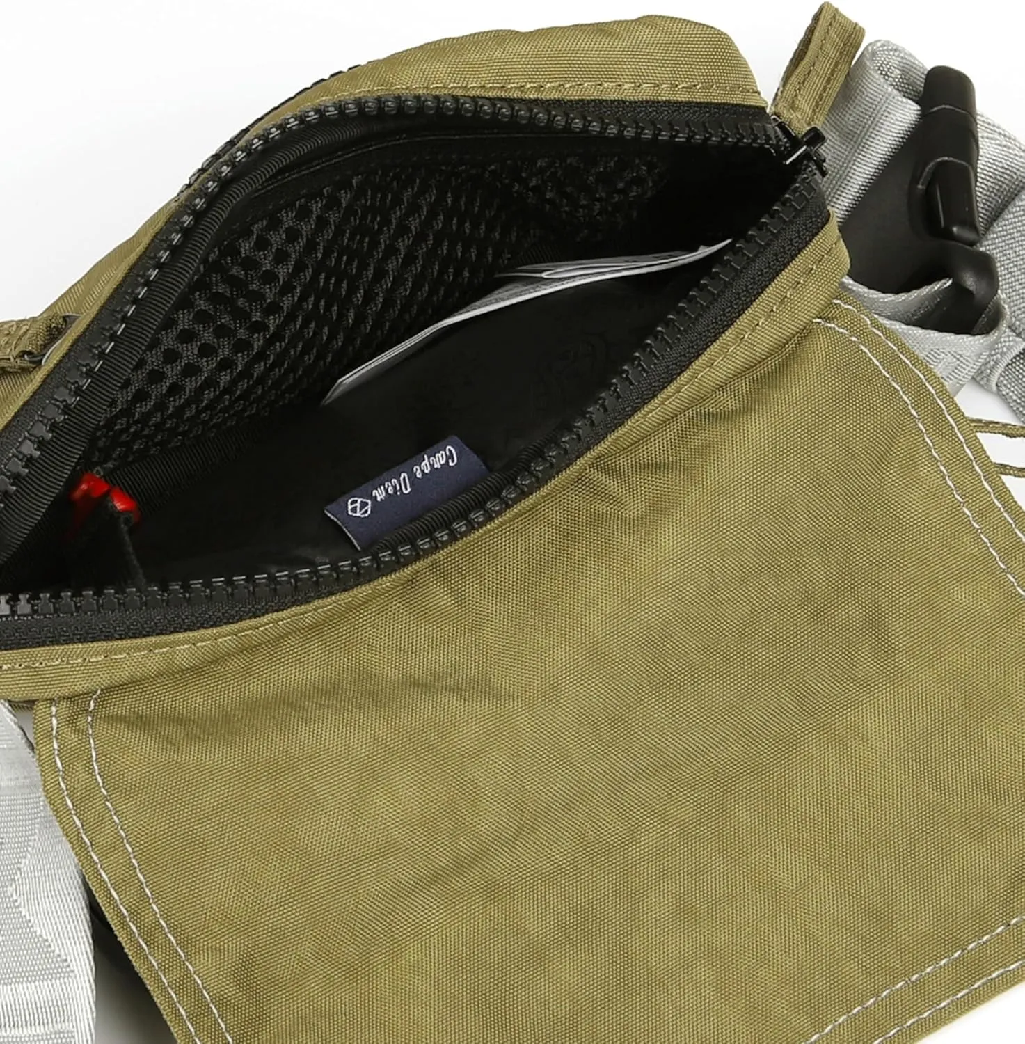 ZIMEGO Unisex Mini Crossbody Sling Bag and Waist Fanny Pack – Everyday Travel Purse, Olive