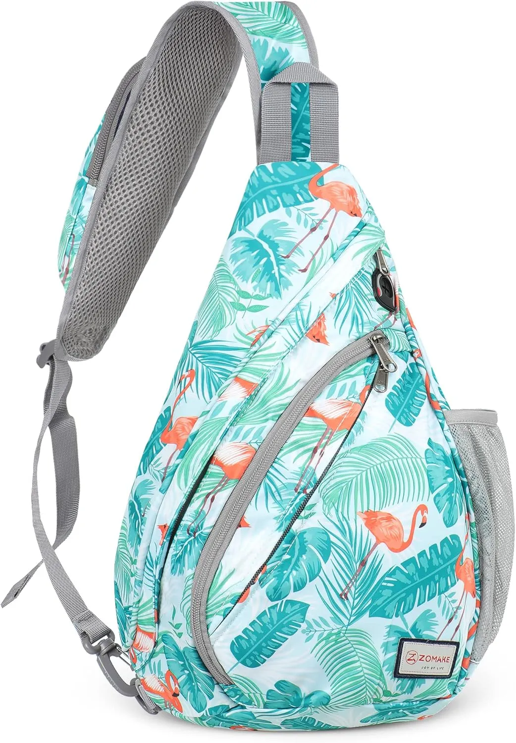ZOMAKE Sling Bag for Women Men, Small Crossbody Sling Backpack, Mini Water Resistant Shoulder Bag
