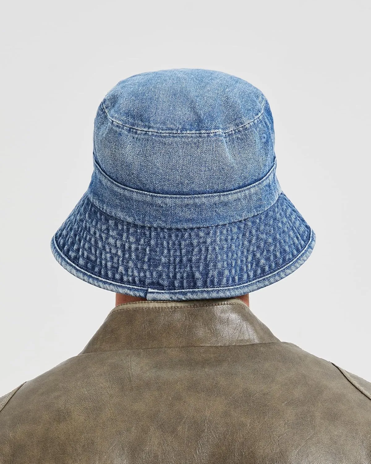 Zylioo XX-Large Denim Bucket Sun Hat,Oversized Jean Fisherman Hats,Adjustable Packable Summer Travel Hats